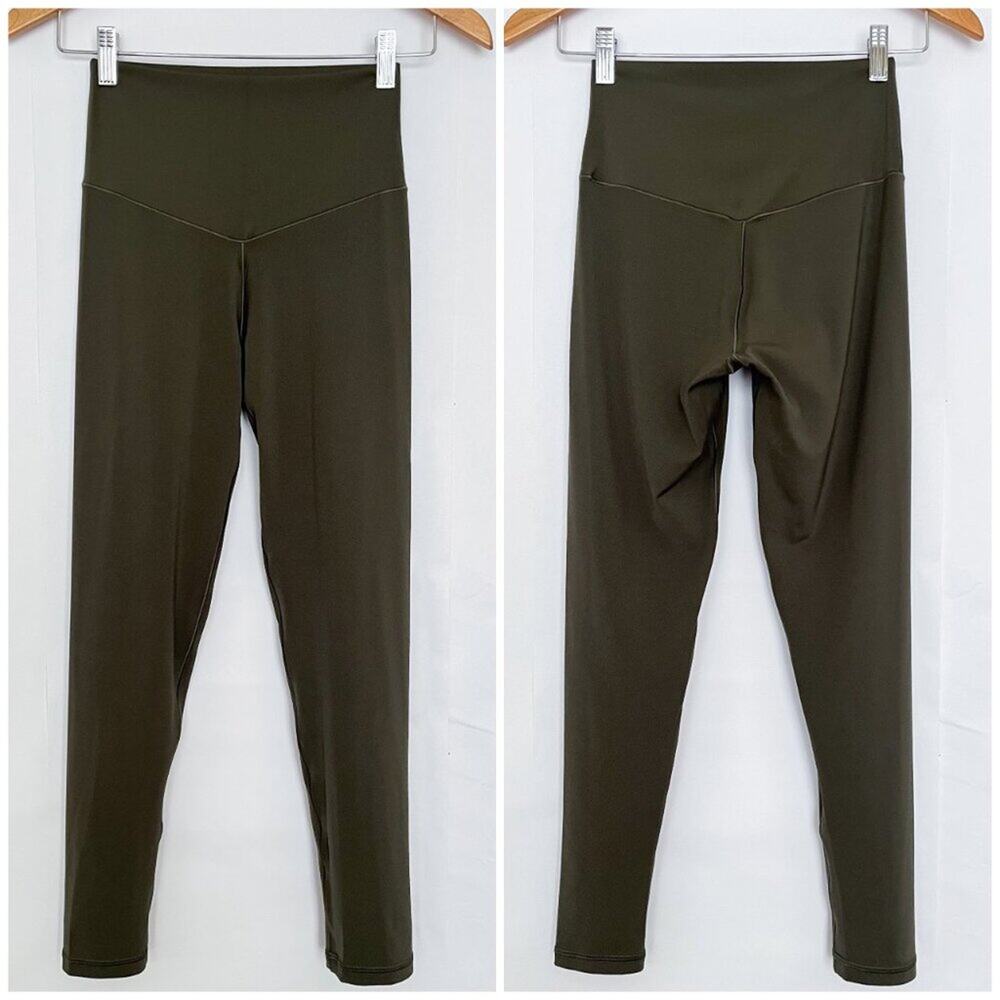 Aerie Offline Real Me 7/8 Legging Hi Rise Stretchy Soft Comfy Size Medium Olive - Picture 14 of 14
